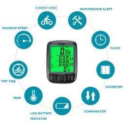 Soding computador de bicicleta sem fio e com fio mtb ciclismo odômetro à prova dwaterproof água velocímetro cronômetro led taxa digital novo - Image 4