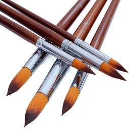 Conjunto de pincéis artísticos, 13 peças, cabelo de nylon, madeira, cabo longo, pincel de pintura para óleo, acrílico, aquarela, materiais de arte profissionais - Image 4