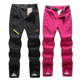 Novas calças de esqui dos homens e das mulheres ao ar livre à prova de vento à prova dwindproof água quente 2 em 1 calças de neve inverno esqui snowboard marca-40 graus - Image 1
