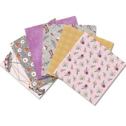 24 folhas 6 "x6" guarda-chuva floral estampado almofada de papel scrapbook bloco de papel artesanal artesanato de papel almofada de fundo alinacraft - Image 4