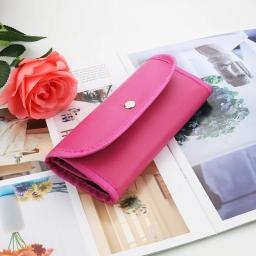 Roxo/rosa bolsa de crochê multifuncional diy, alça macia, ergonômica, agulhas de tricô, bolsa de armazenamento de crochê, ferramentas bolsa de tricô - Image 4