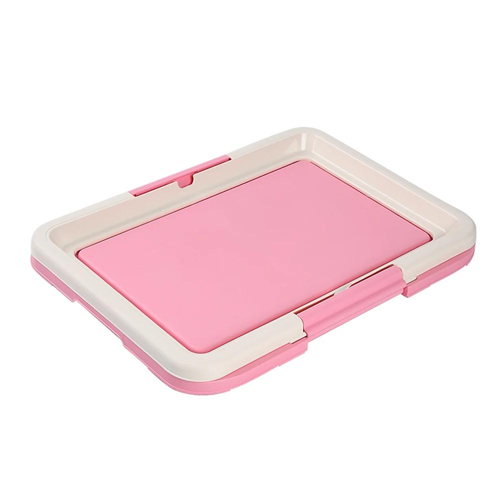 Potty interior portátil para animais de estimação, WC para treinamento de cães, Potty pequeno para gatos, Cat Litter Box, Puppy Pad Holder, Pet Supplies - Image 1