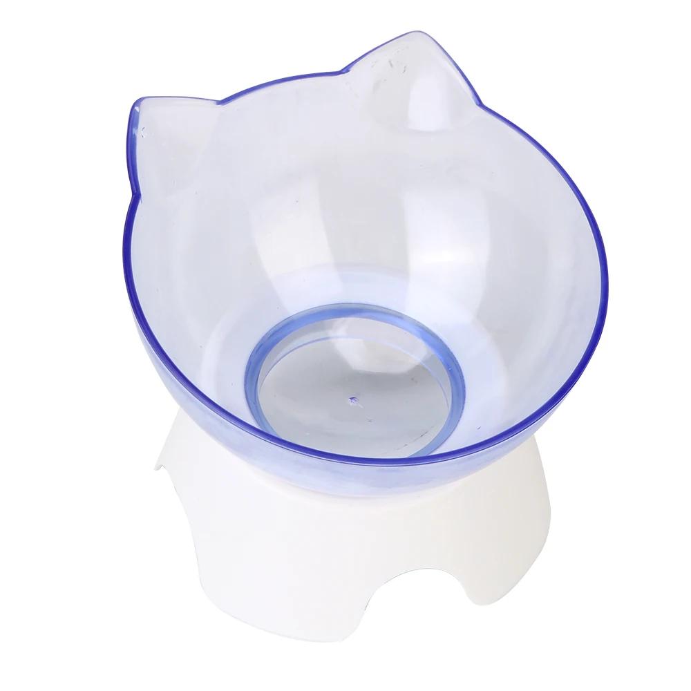 Tigela de gato antiderrapante transparente com base de suporte, Pet Food e alimentadores de água, Alimentadores de gatos e cães - Image 1