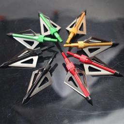 Tiro com arco 3 lâminas substituíveis seta broadheads, besta, caça de arco longo, acessórios de tiro ao alvo, 12 peças - Image 4