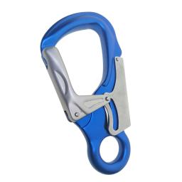 Mosquetão de escalada ao ar livre 35kn montanhismo downhill descendente gancho de segurança via fivela ferrata gancho de segurança de bloqueio automático - Image 4