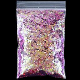 50g camaleão cor mudança chunky glitter mistura nair arte slime lantejoulas camaleão cor mudando glitter ultra artesanato brilhos - Image 1
