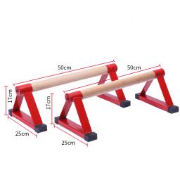 Conjunto de paralelas push-up de madeira, barras paralelas, estiramento Rod duplo, Calisthenics Stand, Anti gravidade, Equipamentos de Fitness, F20 - Image 3