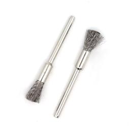FATUBE-Escova de limpeza para fio de aço, Ferramenta de limpeza curta, Escova De Limpeza De Carbono, Acessórios Coil Core, 2Pcs - Image 3