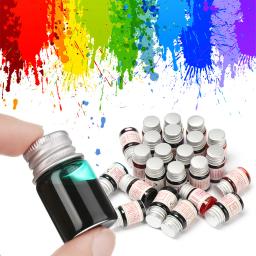 Caneta-tinteiro caligrafia escrita com pó glitter, caneta dip, tinta colorida, fonte de escrita, 1PC, 5ml, 24 cores - Image 1