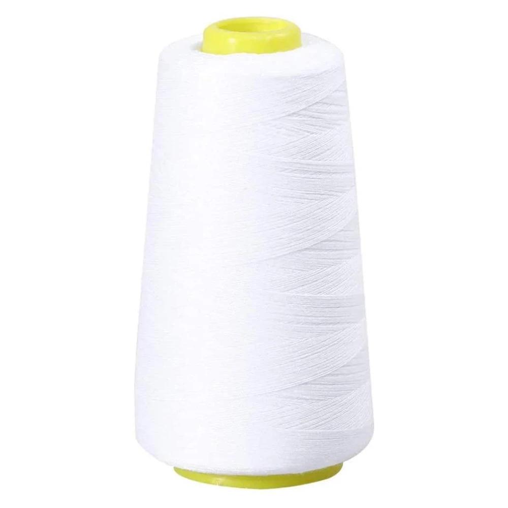 Carretel de linha de costura para máquina de costura, acessório de fio de costura preto e branco de 3000 jardas com 40/2 linhas de bordado - Image 1