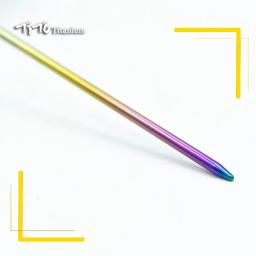 Tito-colorido Titanium Alloy Outdoor Camping Tent Peg com cabeça de Curvação, 8 PCs, 12PCs, 3,0 milímetros - Image 3