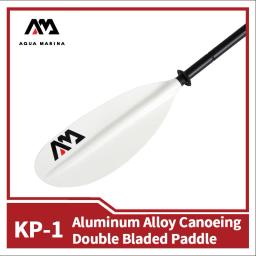 Aqua marina novo KP-1 liga de alumínio canoagem paddle 4-seção dupla bladed 230cm remo remos kayak inflação barco deriva peças - Image 2