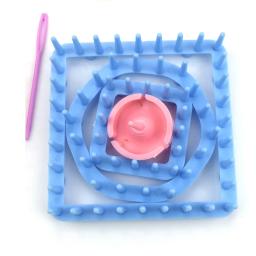 6 pçs ferramentas de tricô tear flor padrão fabricante fio lã agulha tricô tear máquina costura ferramentas crochê gancho conjunto - Image 5