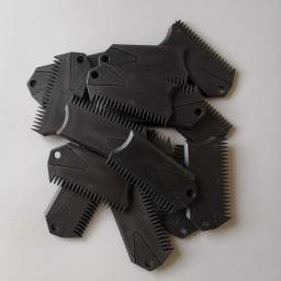 Pente de cera de surf de plástico preto com chave de barbatana de surf pente de cera de surf inteiro - Image 6