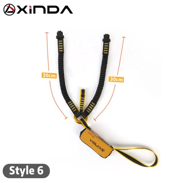 Correia de Segurança Xinda Alta Altitude para Via Ferrata: Estilingue Wearable com Gancho de Alta Resistência e Proteção Antiqueda