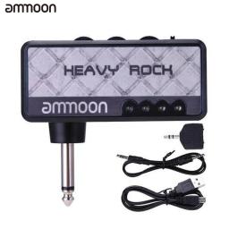 Ammoon amplificador de guitarra elétrica portátil amp mini amplificador de fone de ouvido embutido acessórios de guitarra de efeito de distorção para amplificador de guitarra - Image 1