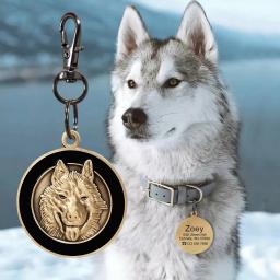 Etiqueta de identificação do cão do animal de estimação do metal personalizado tag de identificação do gato do filhote de cachorro personalizado tags de nome colar acessórios para cães colares pingentes - Image 5