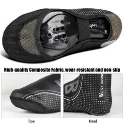 WEST BIKING Rainproof Ciclismo Sapatos Capa À Prova de Vento Impermeável Quente Das Mulheres Dos Homens Bicicleta Casacos Reflexivo Sapato Capa Protector - Image 4