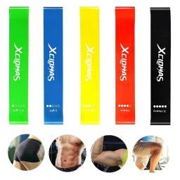 Faixa de borracha para exercícios, 4 /5 níveis de resistência, para yoga, crossfit, treinamento de força, fitness, pilates, esporte, academia - Image 1