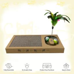 Arranhador para gatos, sofá de papel ondulado, para animais de estimação, placa para moer, moer, boneco para gatos, gatinhos, brinquedo engraçado - Image 4