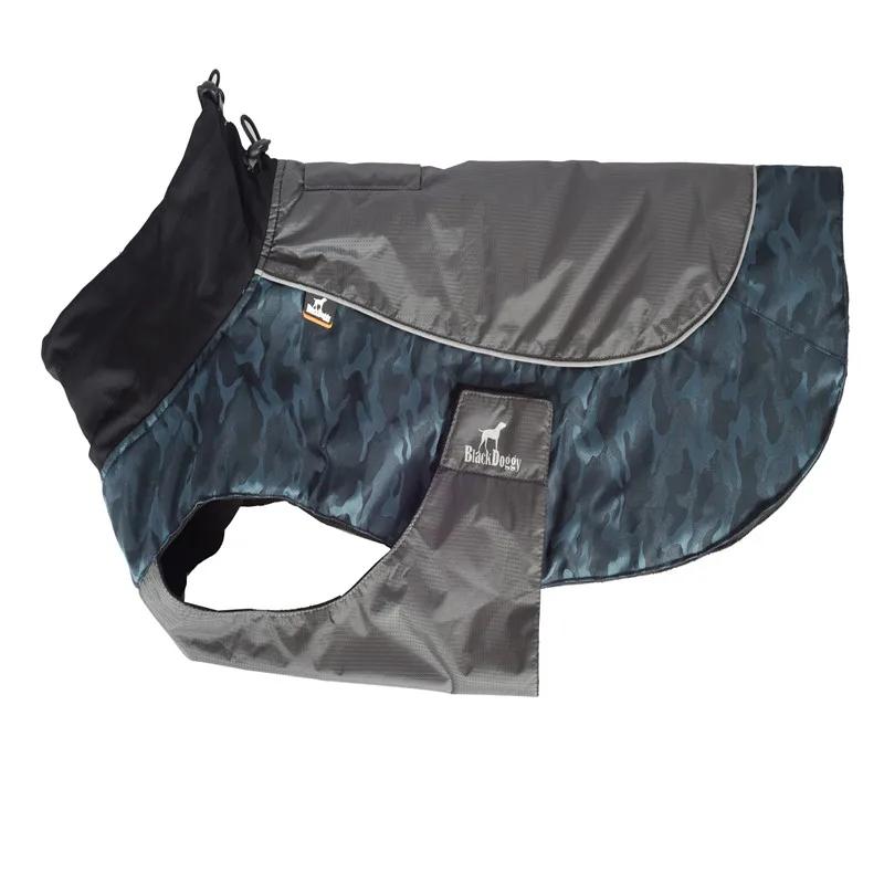 Jaqueta de camuflagem para cachorro, casaco para animais de estimação ao ar livre, à prova d'água, à prova de vento, selva, caça, roupas de acampamento, roupa de uso externo para cachorros pequenos e grandes (argolas) - Image 1