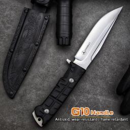 Lengren Alta Dureza Faca Tática, Fixo Camping Tool, Sobrevivência ao ar livre, Caça norte-americana, DC53 61HRC, G10 Handle - Image 5