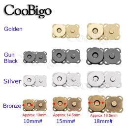 Fecho magnético de metal, botão magnético, fecho de pressão, fivela para bolsa de roupas, acessórios de costura, 10mm 15mm 18mm - Image 2