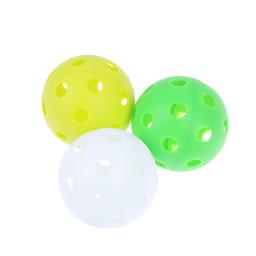 1pc floorball vara bola pvc plástico macio bolas de beisebol esporte prática de treinamento de beisebol de plástico prática de hóquei no gelo bola - Image 1