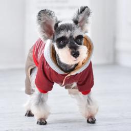 Macacão de couro brilhante de luxo para cães, vestimenta para baixo de neve para animais de estimação, fantasia para cães pequenos e médios - Image 5