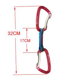 Escalada Quickdraw Segurança Bloqueio Extensão, Professional Bent Mosquetão Sling, Equipamento ao ar livre Montanhista, 22KN - Image 3