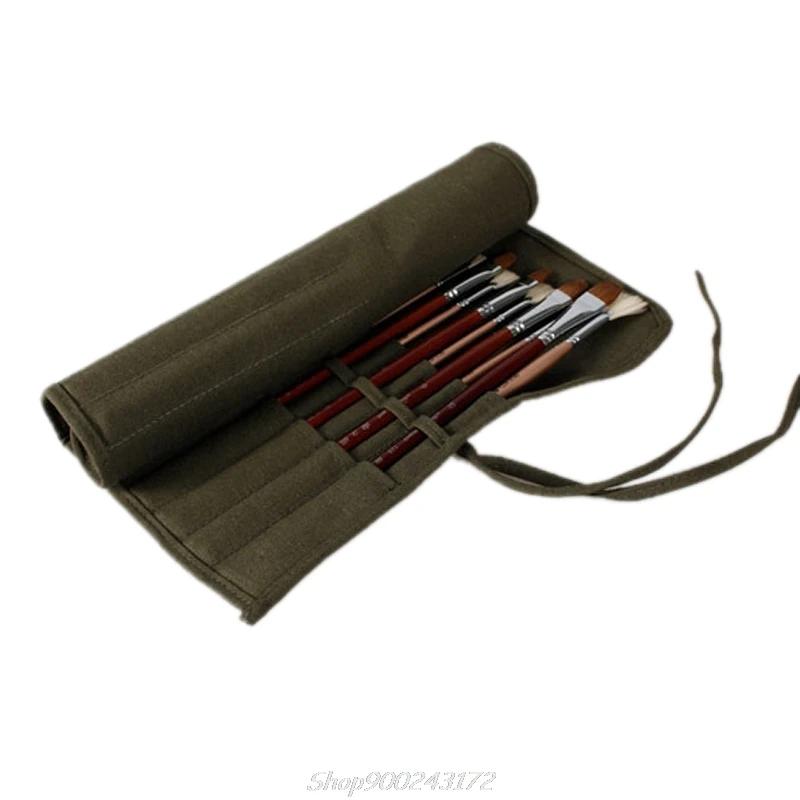 Bolsa de pincel para artesanato, caneta de desenho de aquarela para pintura a óleo, suporte de lona - Image 1