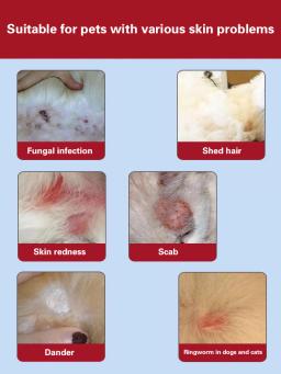 Cão pele doença tópica pomada infecção fúngica antipruriginoso antibacteriano cão micose eczema gato micose cuidado pomada - Image 2