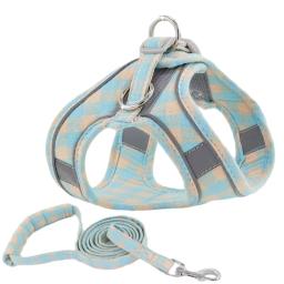 Peiteira para coleira de cães e gatos, conjunto ajustável com coleira de chumbo para gatinhos e cachorros pequenos chihuahua - Image 3