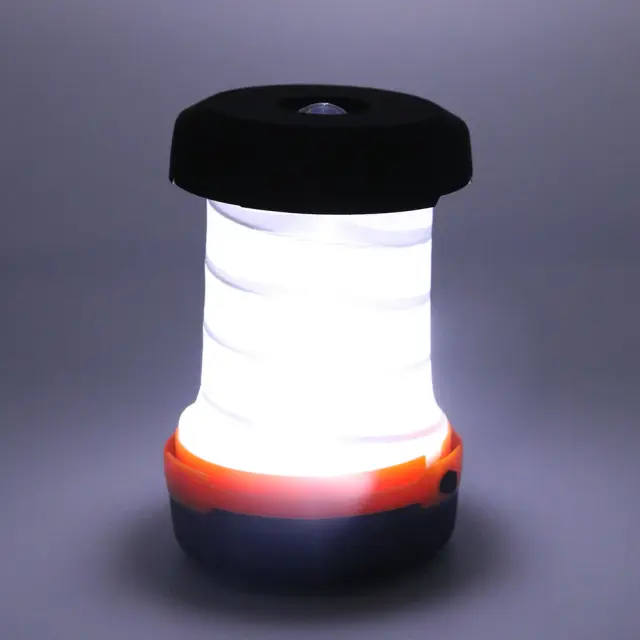 Tenda Dobrável e Luz Portátil para Acampamento: Lanterna de Emergência e Iluminação Noturna ao Ar Livre