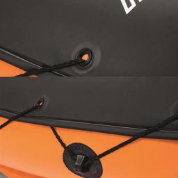 WolFAce Inflável Caiaque Pesca Barco Portátil Esporte Aquático com Paddle Bomba e Saco para 2 Pessoas Laranja 2023 Novo 331x88cm - Image 6