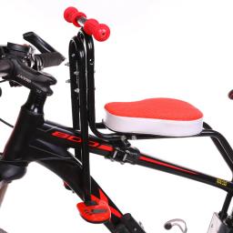 Assento de segurança para crianças, Cadeira dianteira de bicicleta, Cadeira MTB, Assento de segurança do bebê com encosto, Apoio para os pés das crianças - Image 2