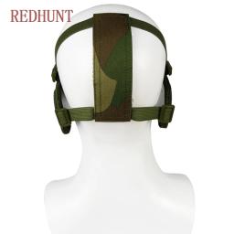 Airsoft tático meia máscara facial militar respirável paintball máscara protetora malha máscara de arame de aço para a caça tiro - Image 2