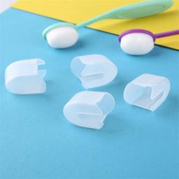 10 pçs/set pincéis de mistura alças ergonômicas usadas para colorir fazer cartão escovação pintura artesanato cores diferentes pequenas ferramentas - Image 5