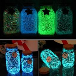 Brilham na Areia Fluorescente Do Aquário Escuro, Partículas Luminosas Do Aquário, Decoração, 10g - Image 5