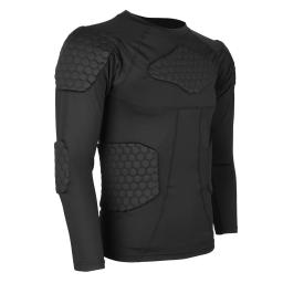 Camisa de compressão acolchoada rib peito protetor para futebol basquete paintball ciclismo acolchoado camisa de compressão protetora - Image 3