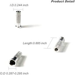 Tiro com arco e flecha de alumínio insere 0.244 "-.246"/6.2mm para setas padrão arco recurvo composto (12/24/48/60 pacote) - Image 2