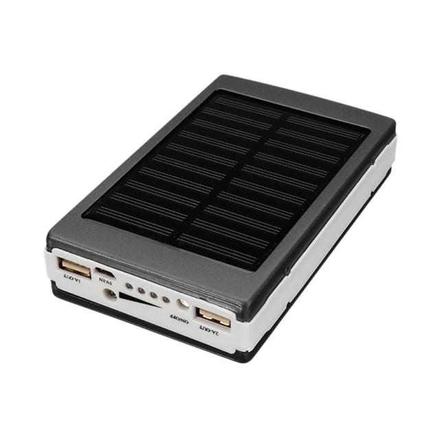 Kit DIY de Banco de Potência com Shell - Suporte para Bateria Solar Dual USB (Sem Bateria, 5x18650)