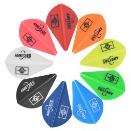 100 pçs 2 Polegada arco e flecha de borracha pena flexhing gota água forma palhetas diy acessórios do eixo para a caça tiro ao ar livre - Image 5