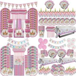 Weigao-acessórios para festa, balões em látex, unicórnio, arco-íris, balão, decoração de festa, aniversário, menina, tiara, topo de bolo - Image 1