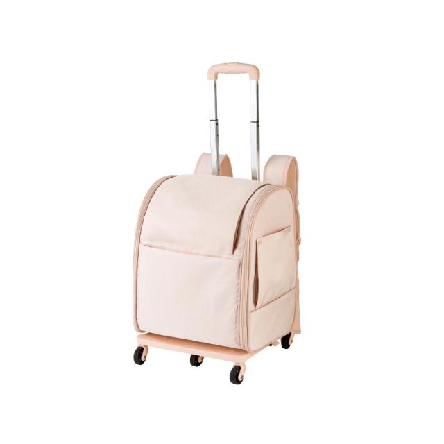 Mochila de Viagem para Pets com Rodas - Saco Portátil para Transporte de Cães e Gatos em Aventuras ao Ar Livre