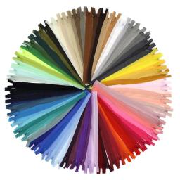 10 unidades/pacote 35cm 3 # colorido de alta qualidade invisível zíper bobina de náilon zíper para diy artesanato pano costura acessórios atacado - Image 2