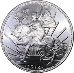Cópia de Moedas Colecionáveis, 1 Peso, Cuproníquel, Banhado a Prata, Cobre, Lembrança de Metal, Presente Antigo, México, 1900 - Image 1