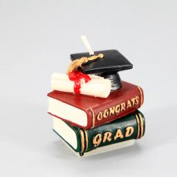 Graduação criativa livro forma aromaterapia vela moldes de silicone gesso para decoração de casa vela silicone gel molde - Image 1