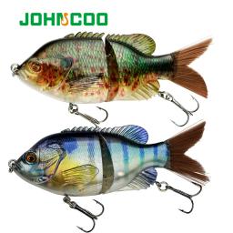 Johncoo 140mm 57g 2 segmento vibração s curva natação articulada iscas de pesca caçador para baixo pique muskie isca dura wobbler - Image 1