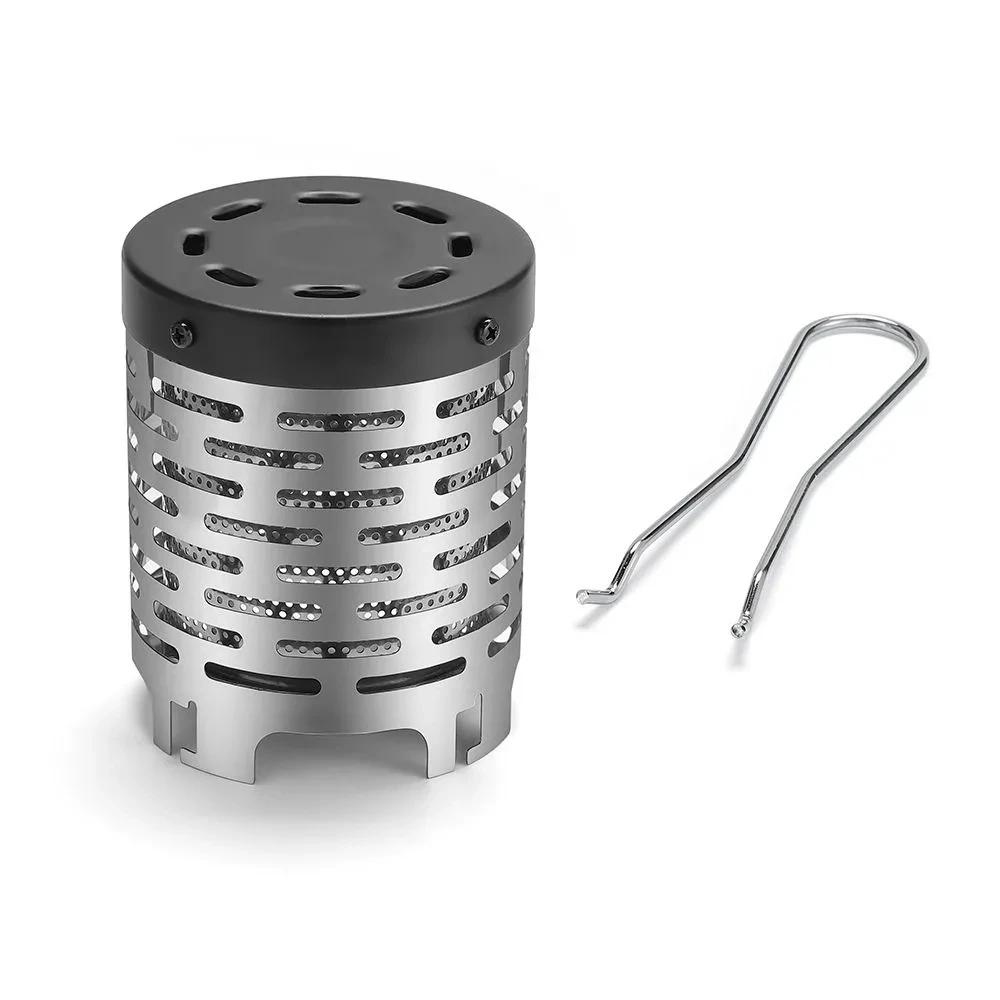 Mini fogão de aquecimento para acampamento ao ar livre, equipamento de aquecimento para acampamento, grelha de aço inoxidável, capa de aquecimento infravermelho, aquecedor de mão - Image 1